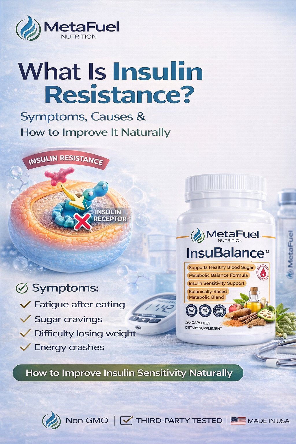 What Is Insulin Resistance? Symptoms, Causes & How to Improve It Naturally